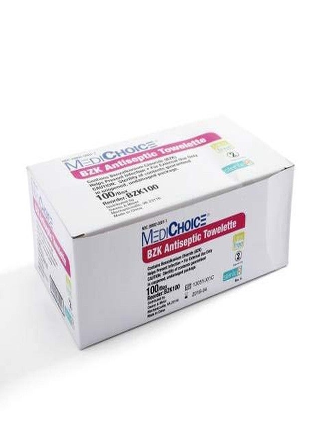 MediChoice BZK Antiseptic Towelettes, Non-Toxic, Sterile, Benzalkonium Chloride, 5x8 Inch, 1314BZK100 (Case of 1000) - Image 2